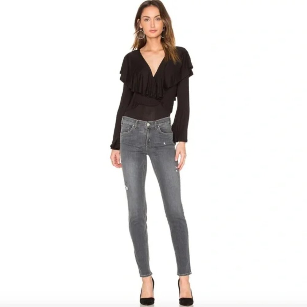 McGuire Denim Newton Distressed Low Rise Winter Skinny Jeans‎ in Augustine